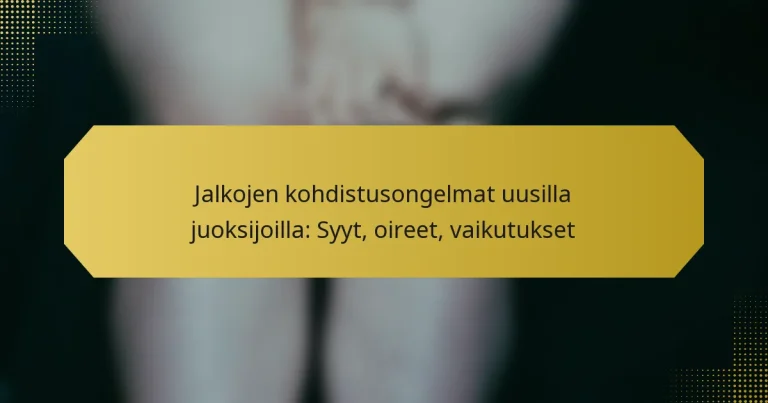 Jalkojen kohdistusongelmat uusilla juoksijoilla: Syyt, oireet, vaikutukset