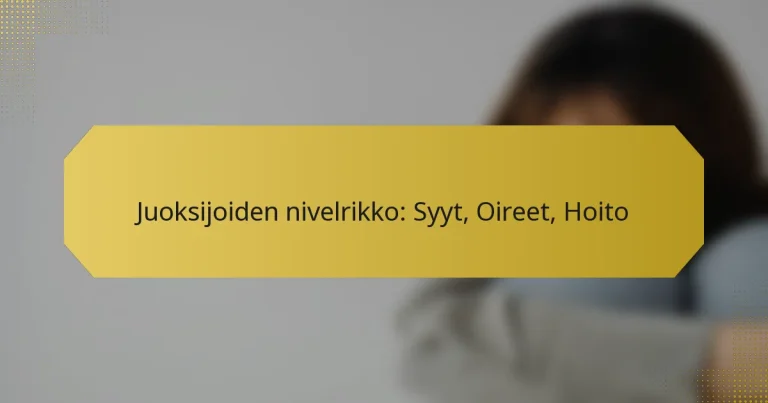 Juoksijoiden nivelrikko: Syyt, Oireet, Hoito